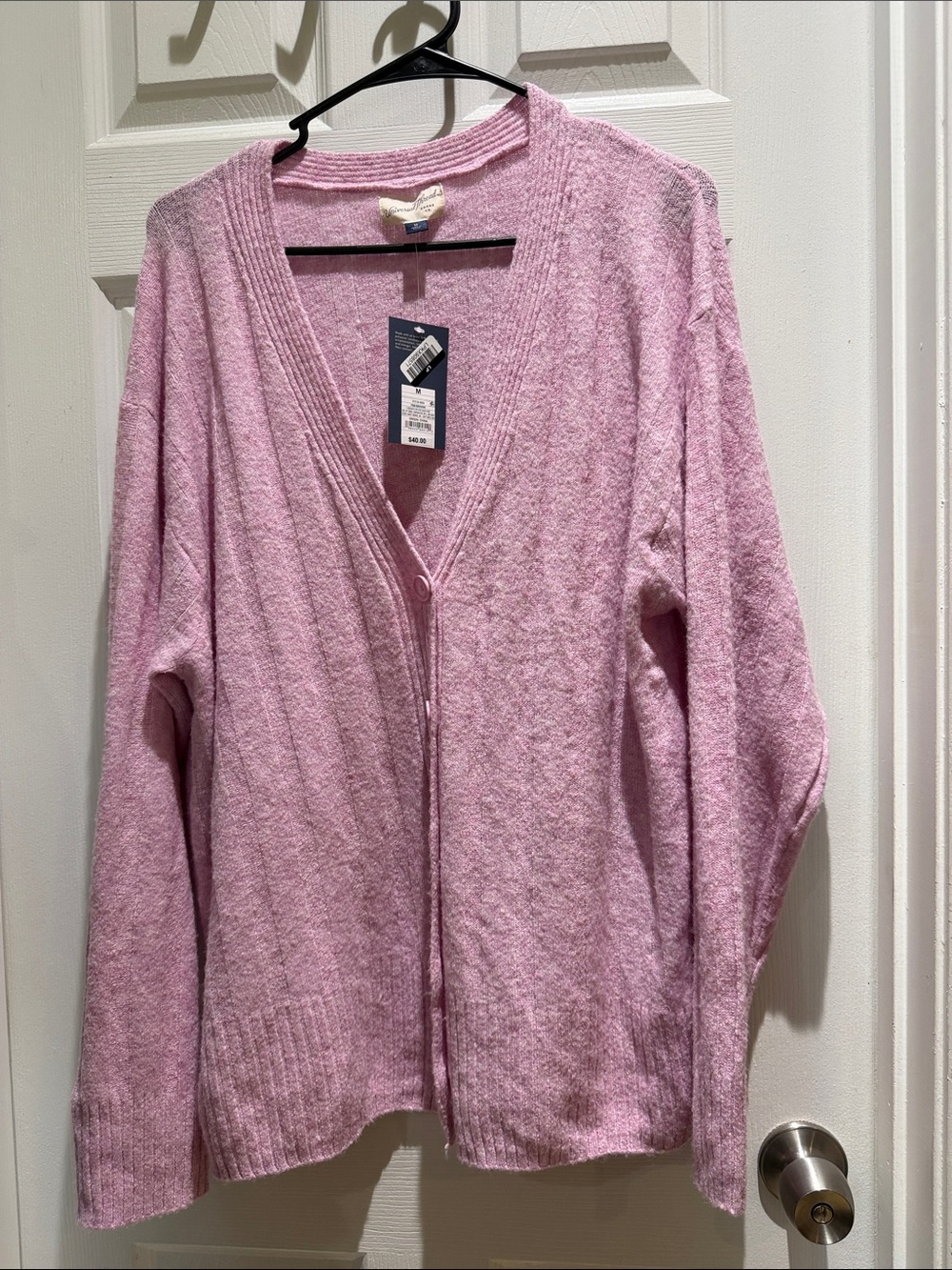 Universal Thread Soft Pink V-Neck Button Cardigan